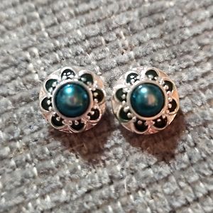 STYLE DOTS 12MM TEAL PEARL SNAP